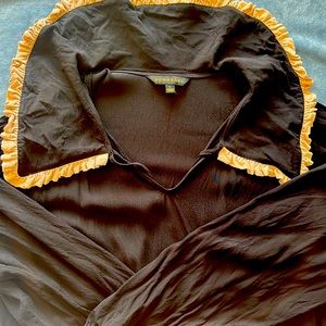 Down East Black and Tan Size Lrg Dress 100% viscose